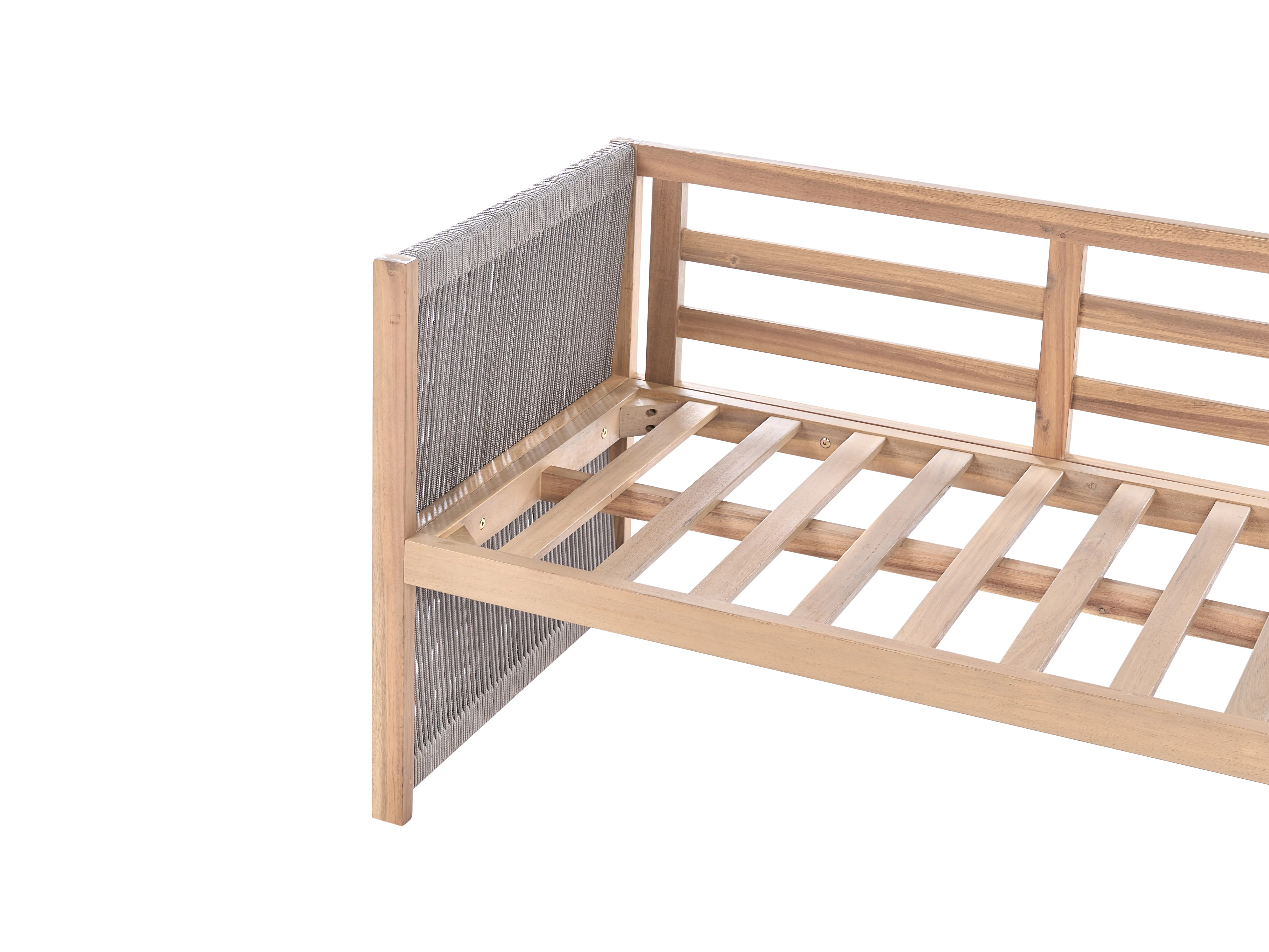 Tuin hoekloungeset met tafel 3-zits ARABBA linkszijdig Gecertificeerd acaciahout Grijs