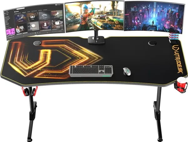 Biurko Ultradesk Frag Złote 160 cmx75 cm