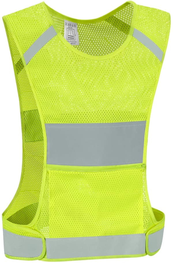 Refleksvest med 2 refleksbånd