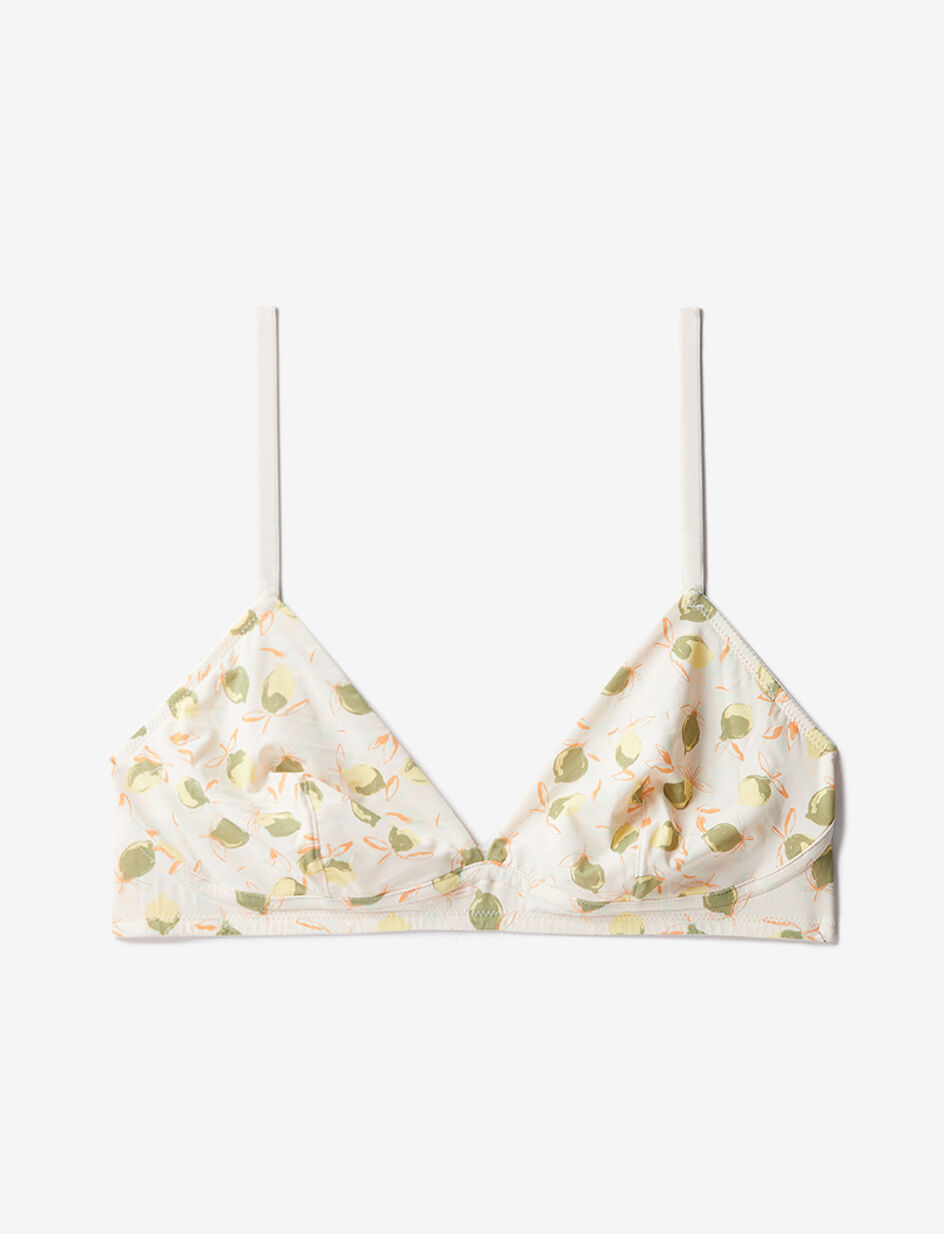 Soutien-gorge sans armatures - citrus blanc rose