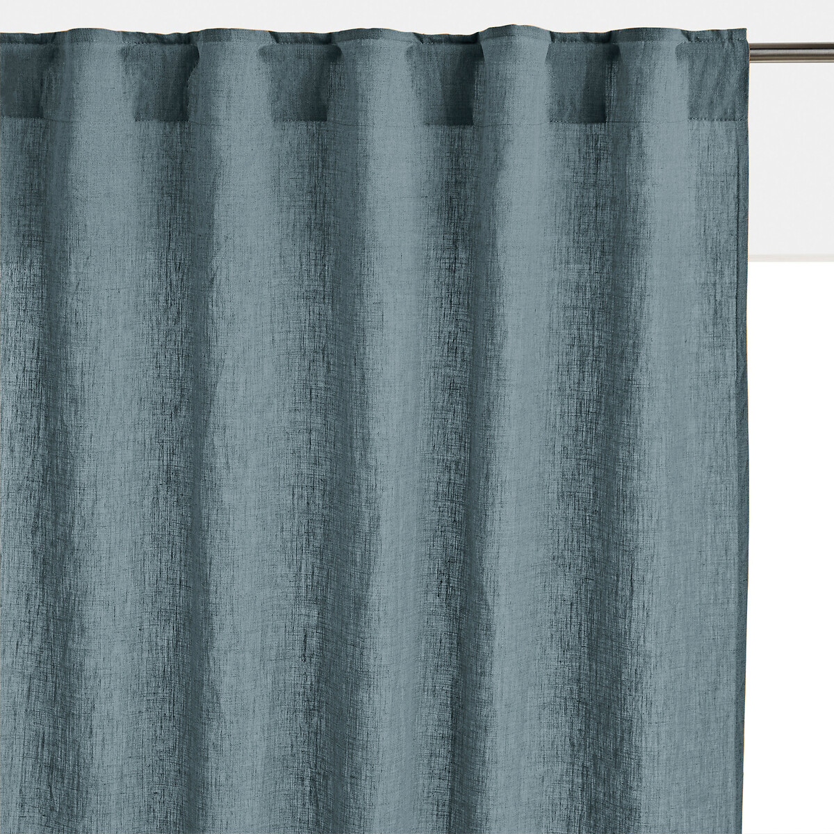 LA REDOUTE INTERIEURS<br>Cortina de linho lavado com laços ocultos, radiador, Onega
