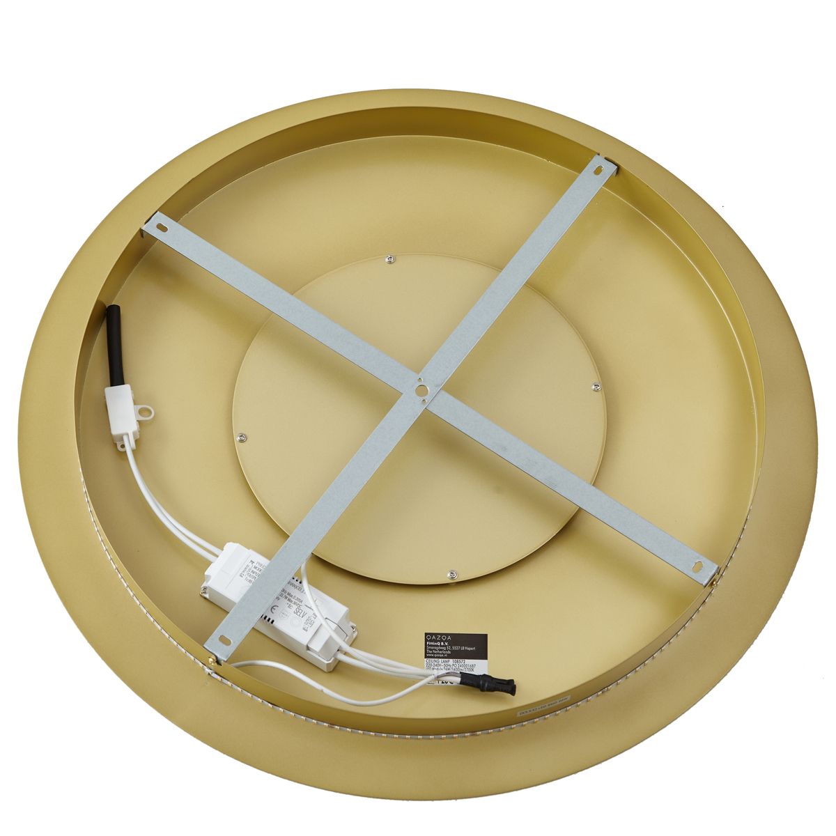 Moderne plafondlamp goud 60cm incl. LED 3-staps dimbaar - Morning