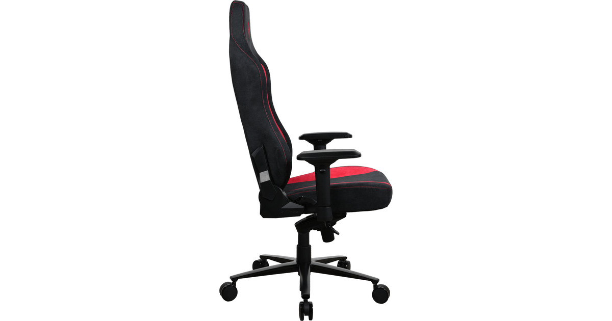 ArozziVernazza Supersoft Fabric - Black/Red gamestoel  (Zwart/rood)