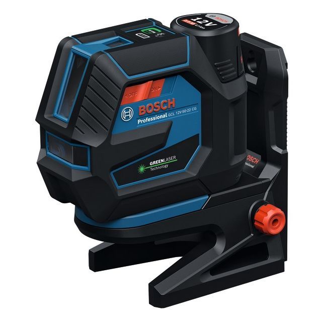 Bosch Professional GCL 12V-50-22 CG Punt- en kruislijnlaser groen 12V Basic Body met batterijhouder - 0601066S00