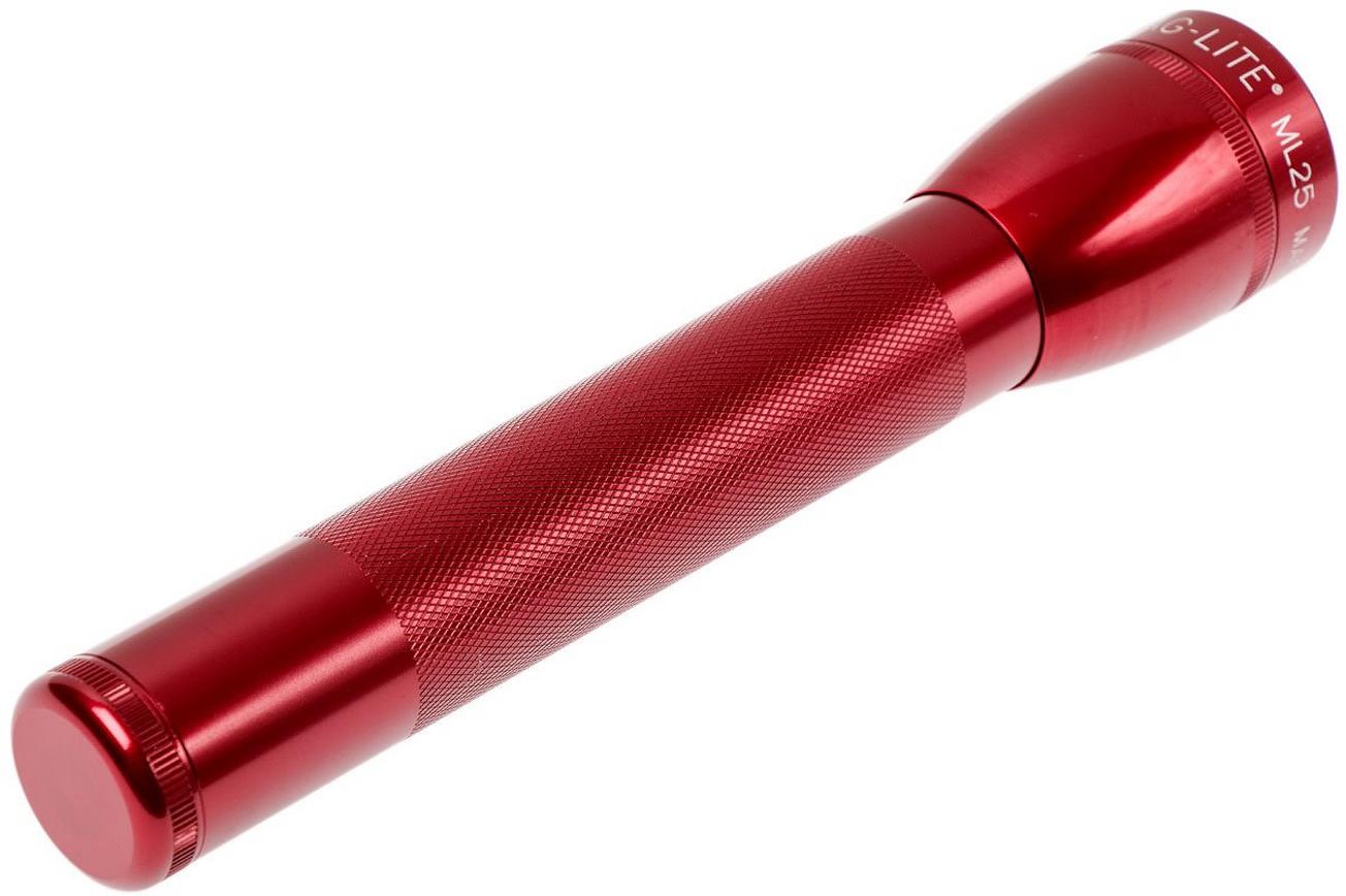 Maglite ML25LT MagLED zaklamp 3-C cell, rood