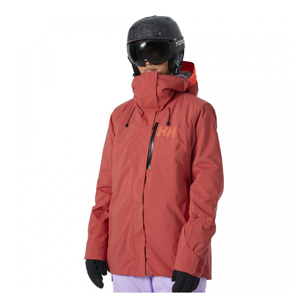 Helly Hansen POWSHOT - Veste ski Femme poppy red