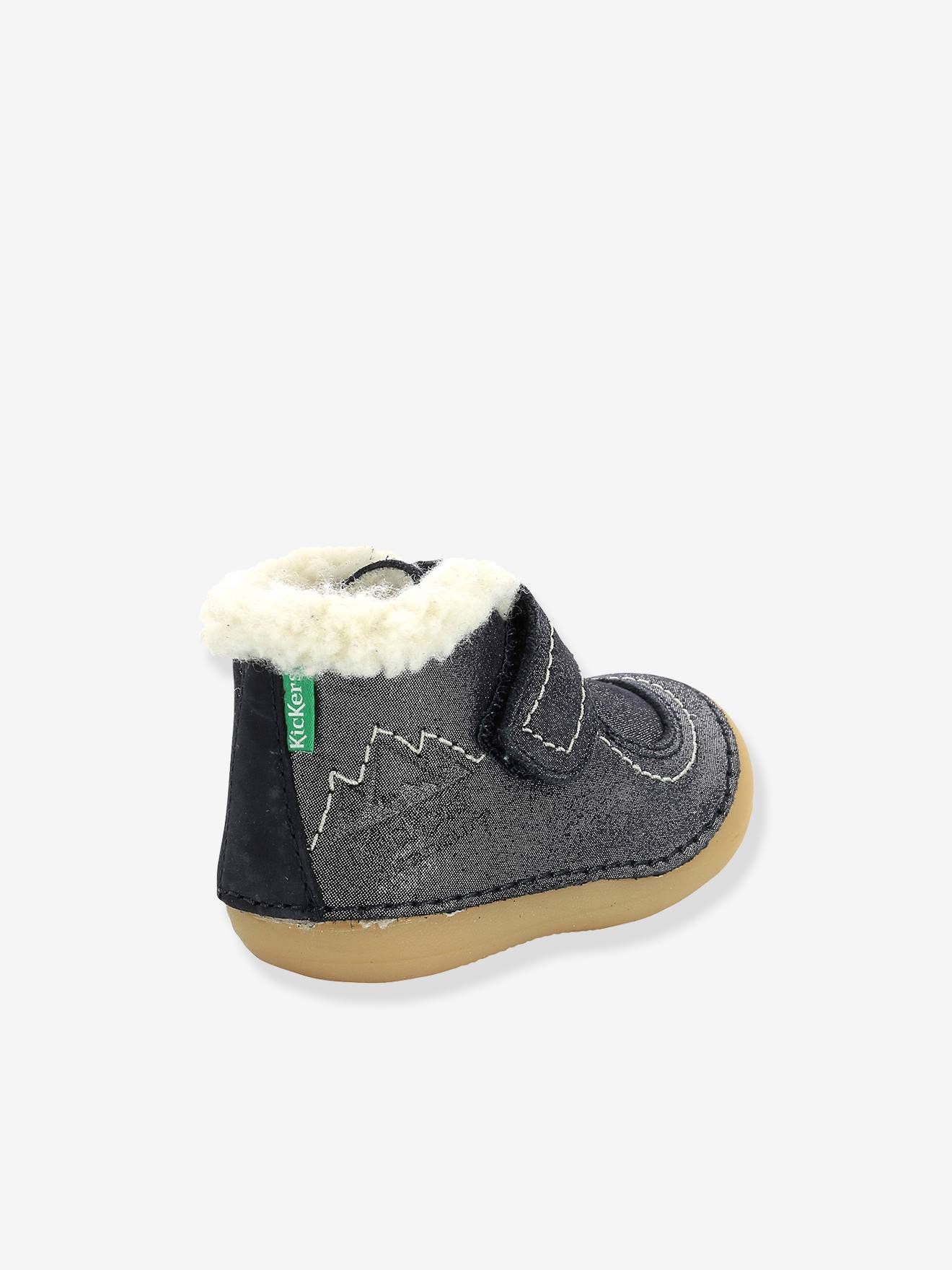 Sapatinhos de couro para bebês Somoons KICKERS® First Steps, cor caramelo