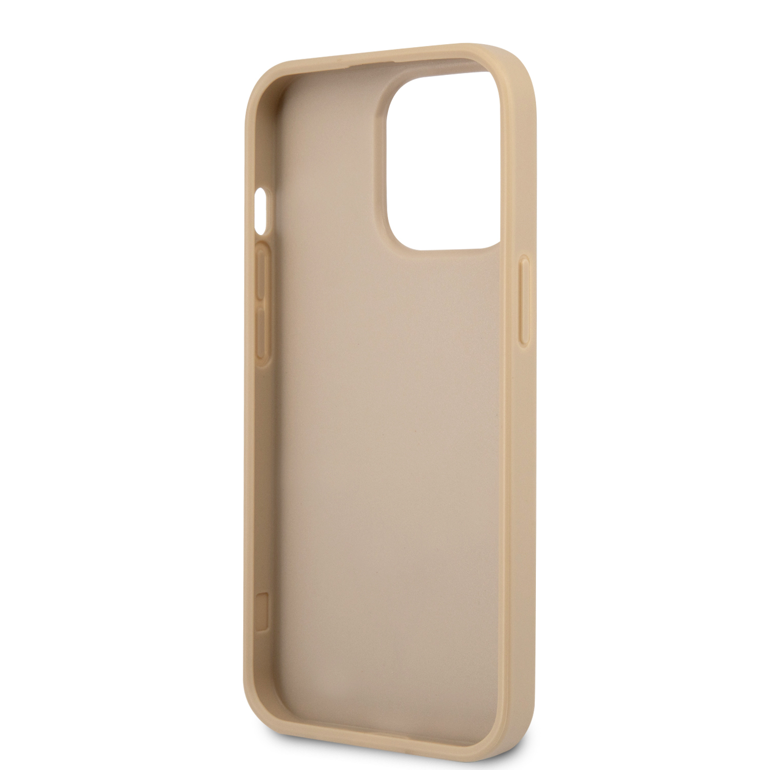 iPhone 13 Pro Leder Saffiano Hardcase Hülle (GUHCP13LPSATLE) - Beige