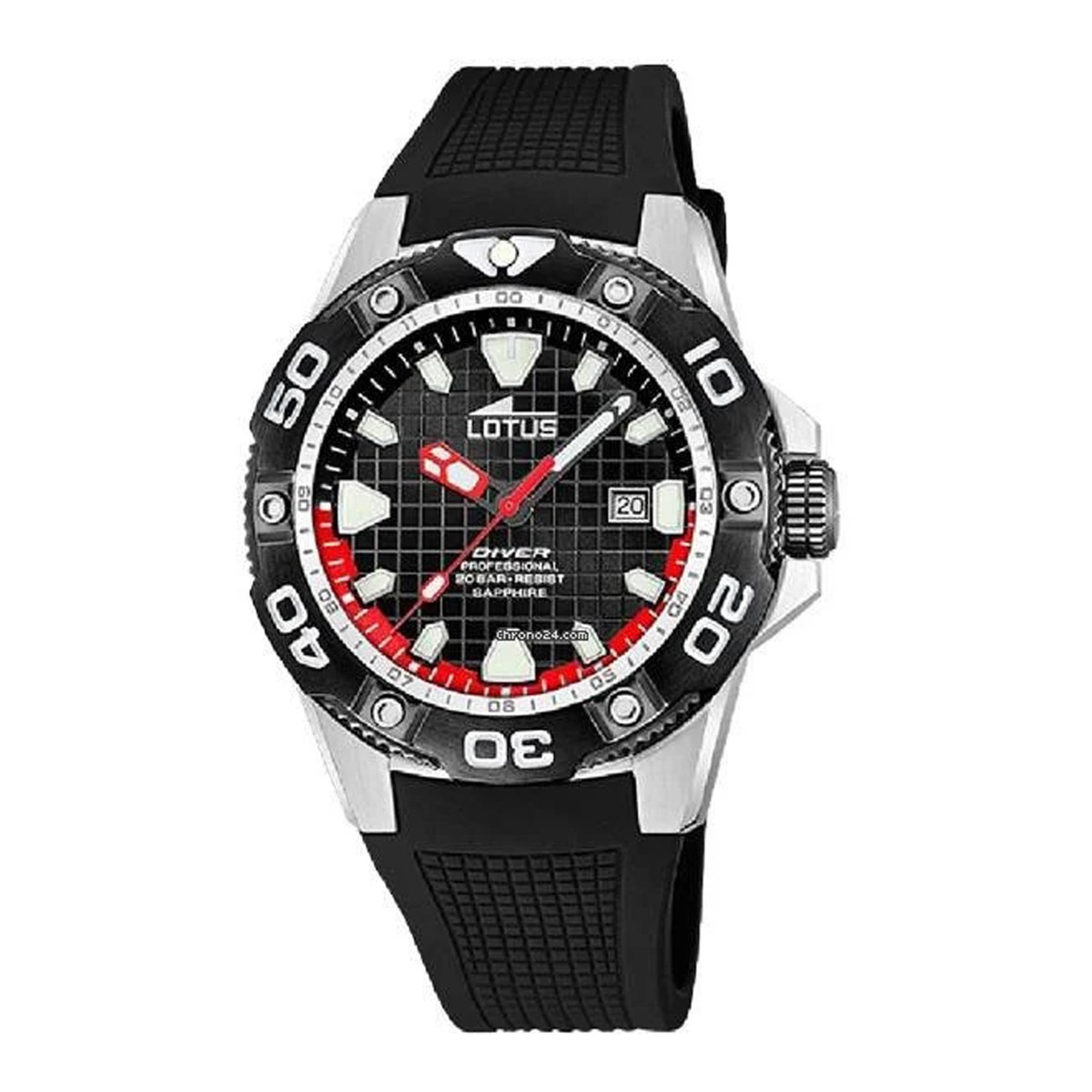 Monytre Lotus Diver Professional silicone noir