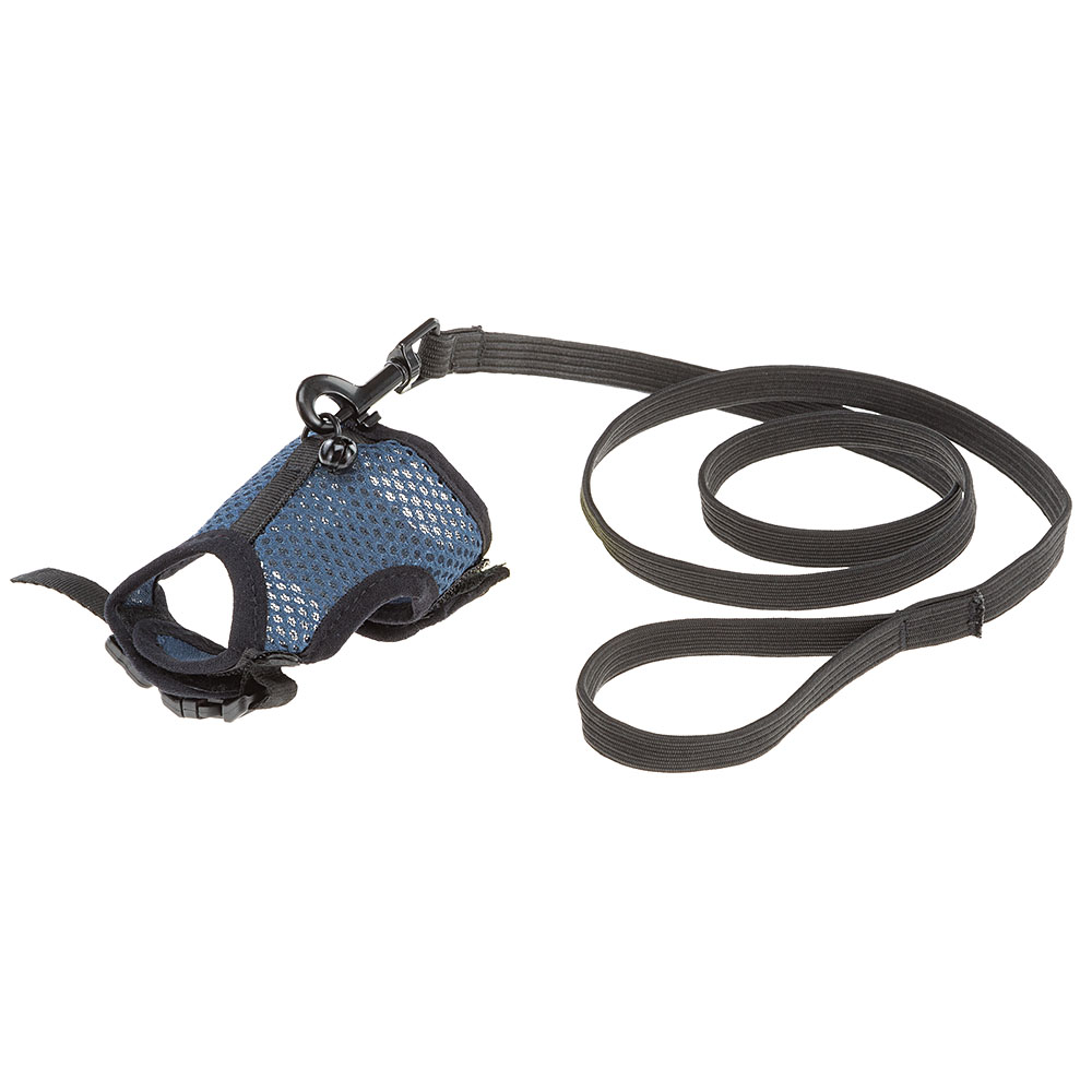 Harnais jogging ferplast petits rongeurs filet nylon agrafe à déclic et avec velcro