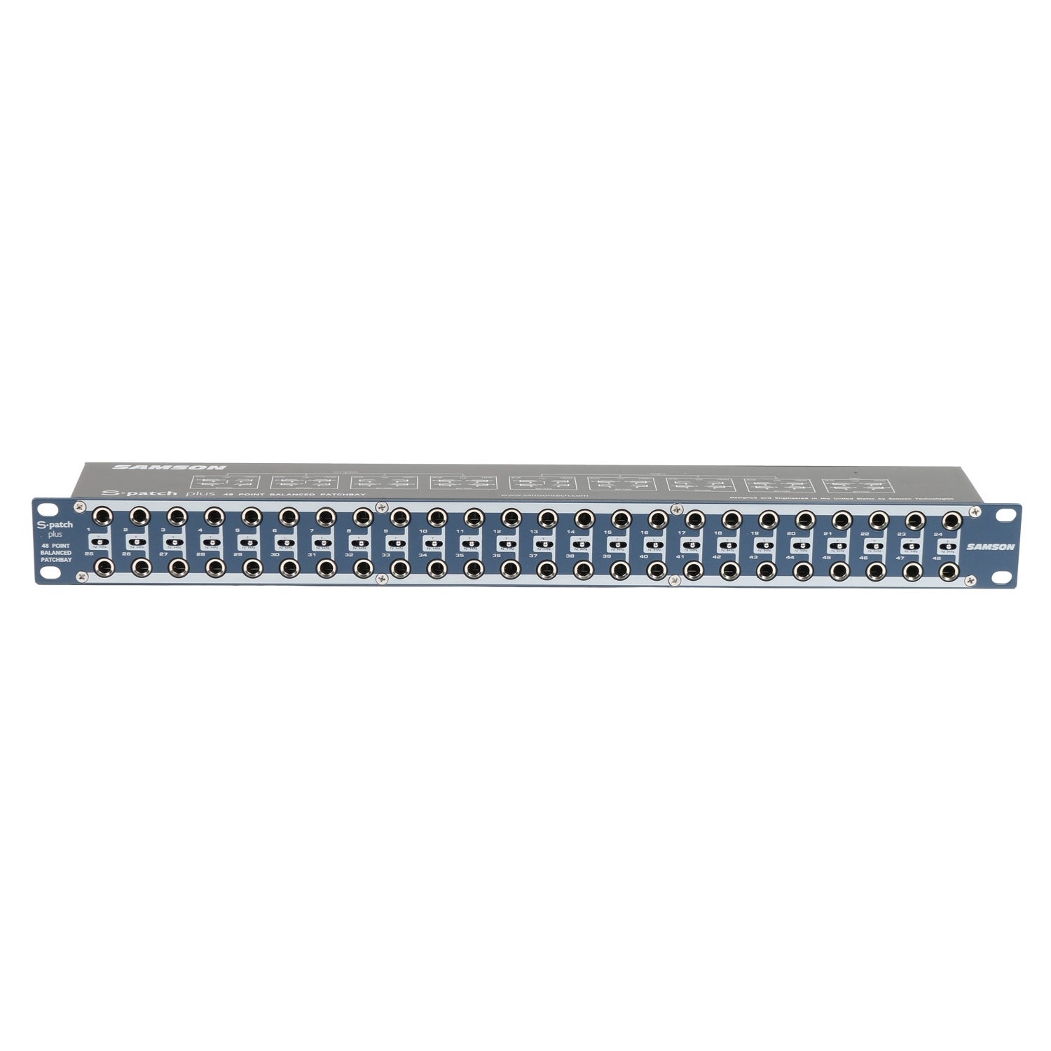 Samson S Patch+ 48-kanaals gebalanceerde patchbay