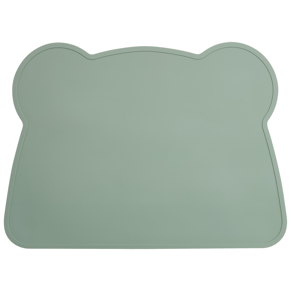 Topomini Pure Collection Silikon-Platzset in Bärchenform salbei