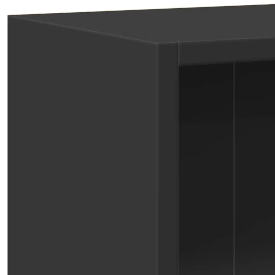 vidaXL - Boekenkast - Zwart - Bewerkt hout