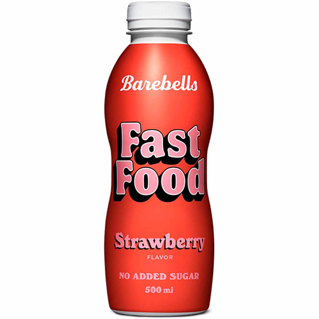 Barebells Fast Food Strawberry Trinkmahlzeit PET 500ml MHD:1.1.25