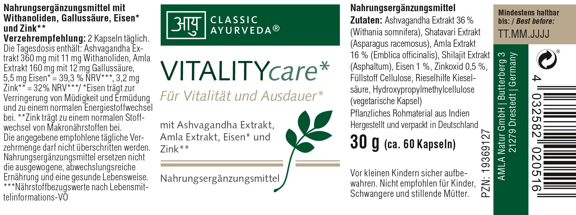 Classic Ayurveda - VITALITYcare*