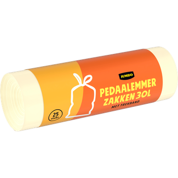 Jumbo Pedaalemmerzakken 30 L met Trekband 25 Stuks