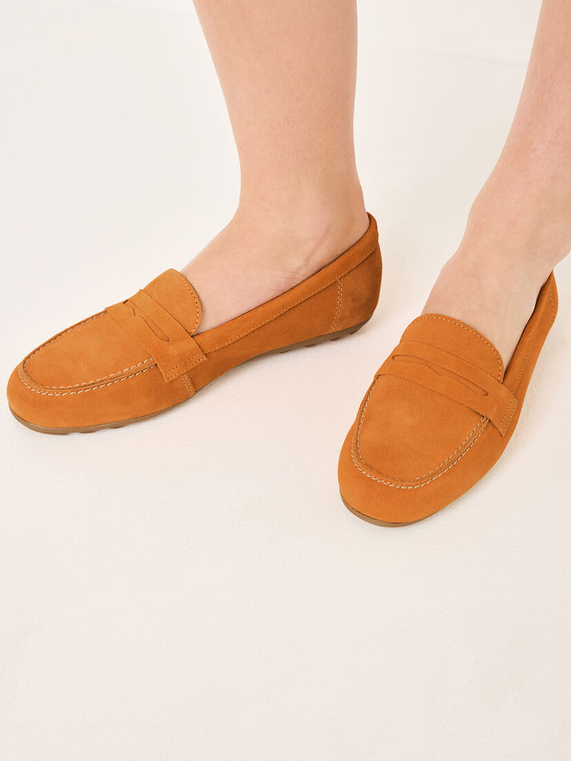 Leren Mocassin - oranje