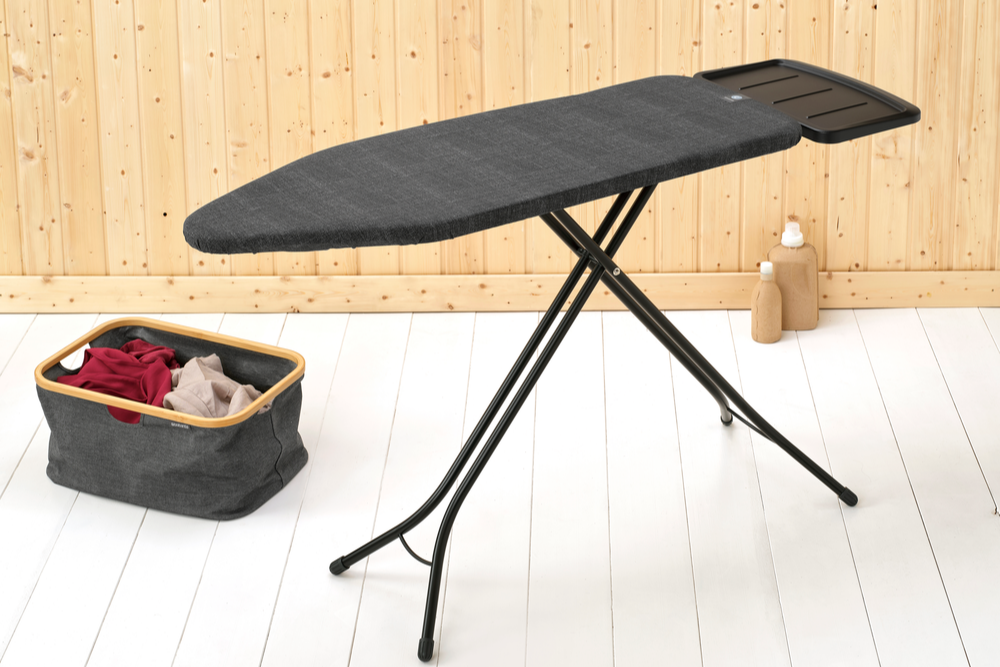 Strijkplank C, 124x45 cm, solide stoomunithouder - Denim Black
