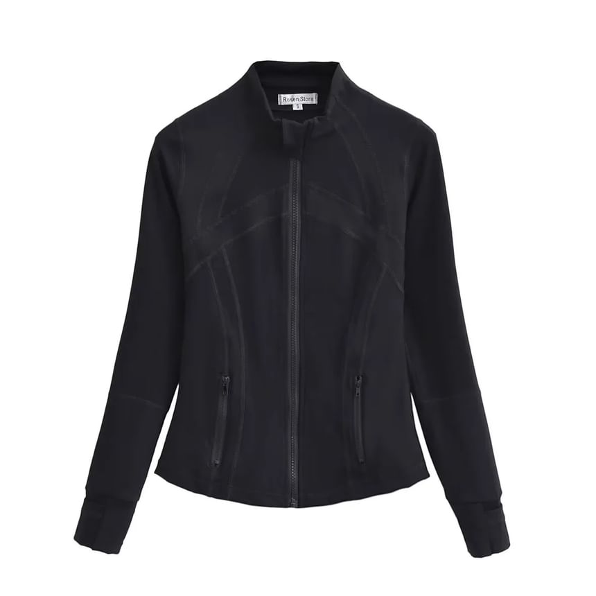 Florentine - Slim fit jas met opstaande kraag en rits
