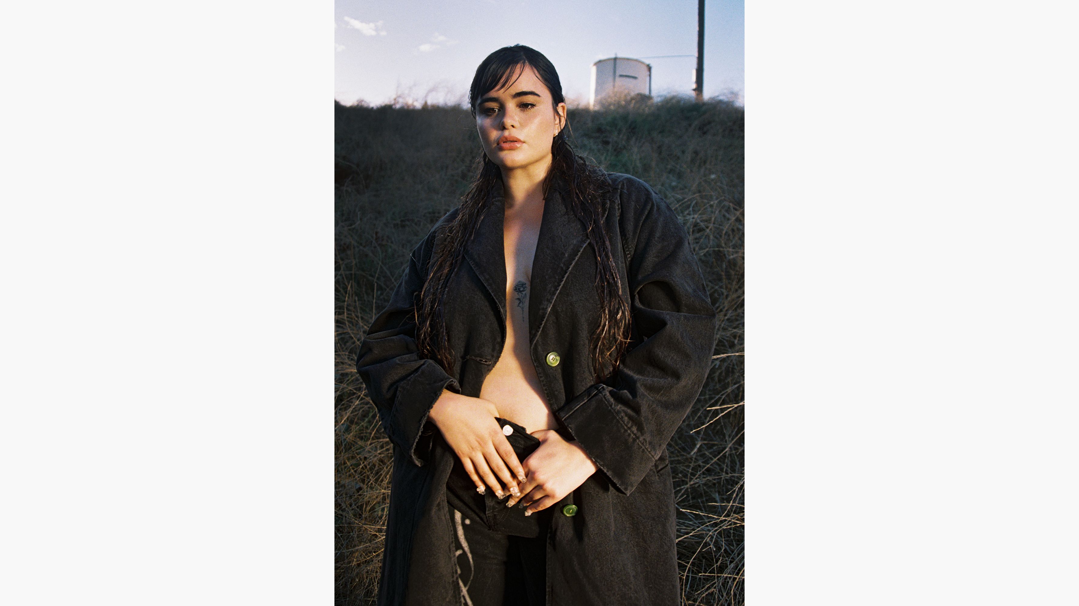 Manteau long Levi's® x Barbie Ferreira - Influence Time - Noir