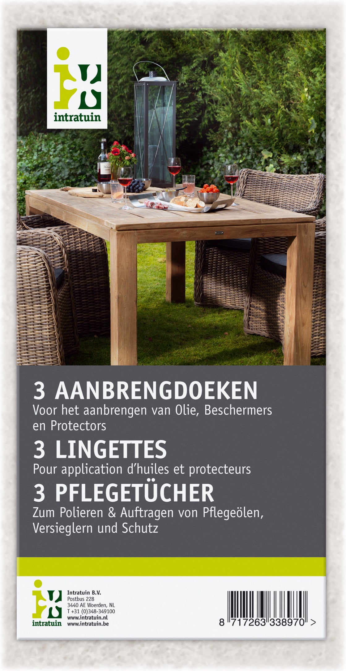 Intratuin aanbrengdoeken 3 stuks