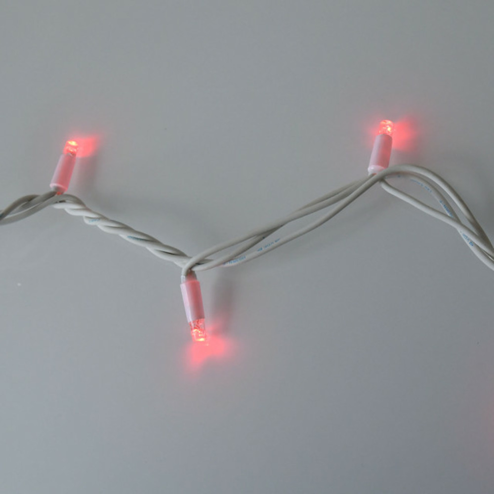 Guirlande scintillante l12m 120 led rouge - prolongeable - qualité professionnelle - int/ext - chromex