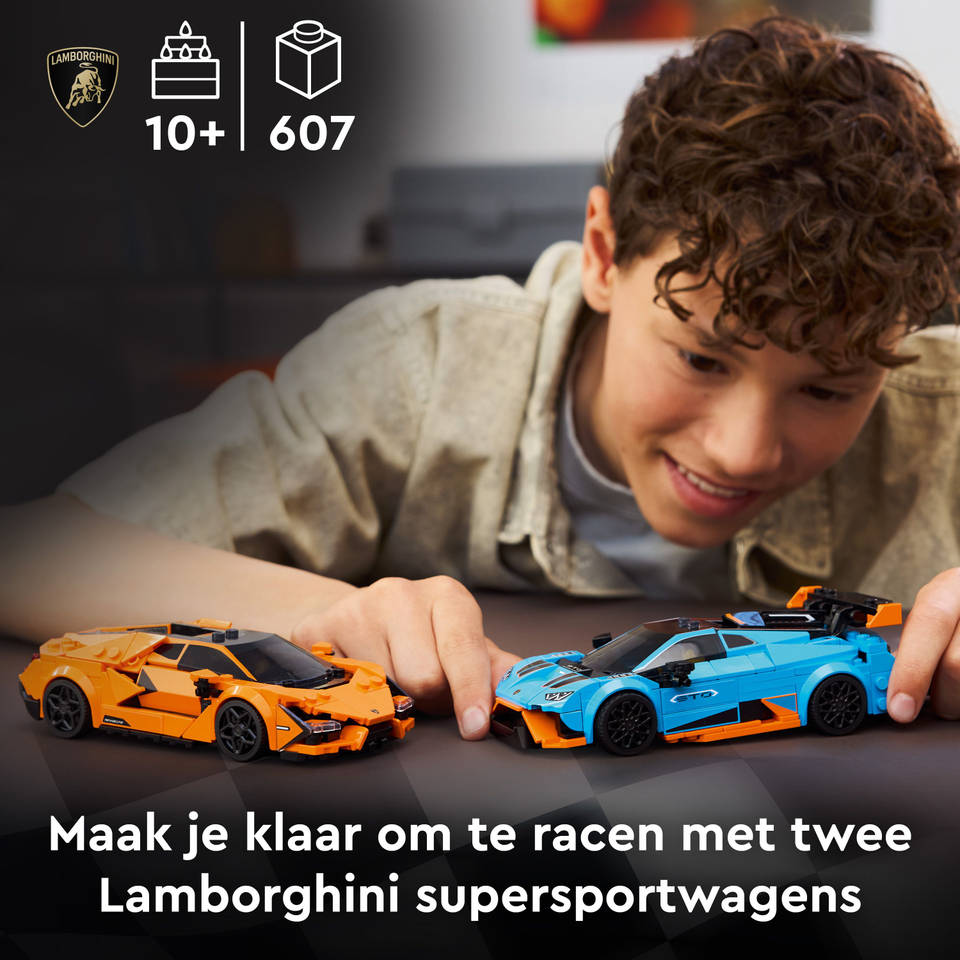 LEGO Speed Champions Lamborghini Revuelto en Huracán STO 77238