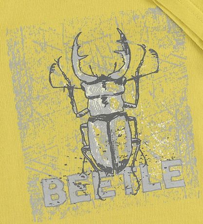 Wheat T-shirt - Støvet Gul m. Bille