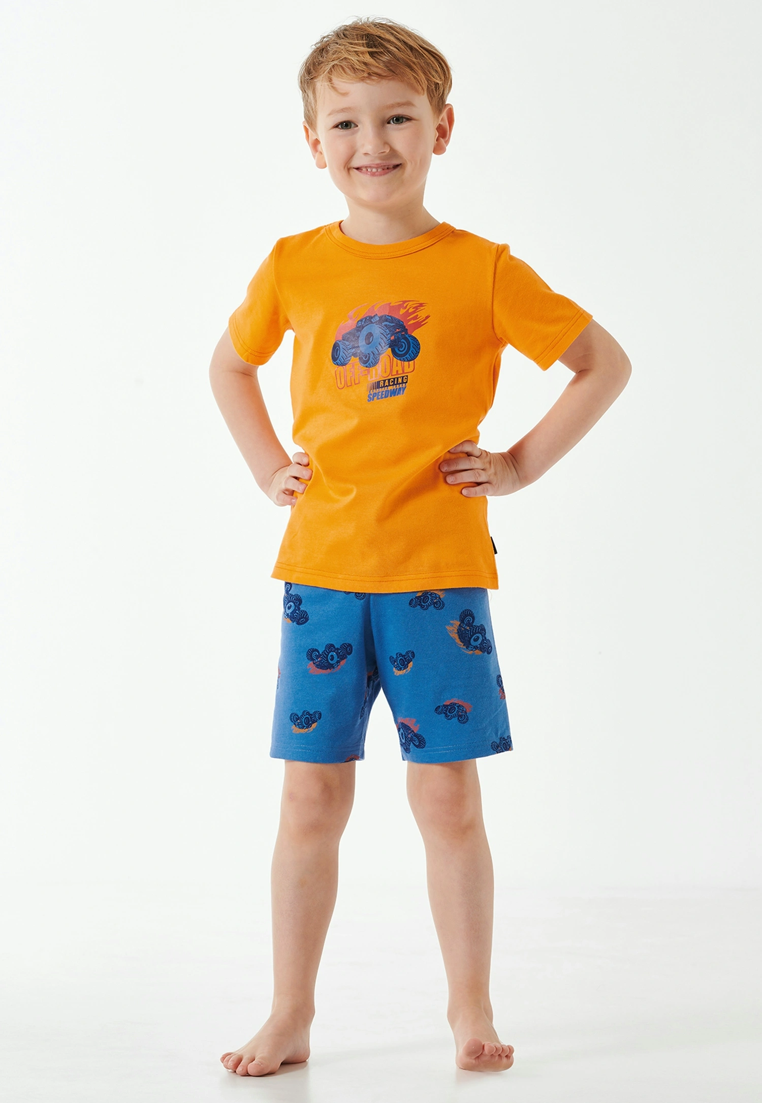 Schlafanzug OFF-ROAD kurz in orange