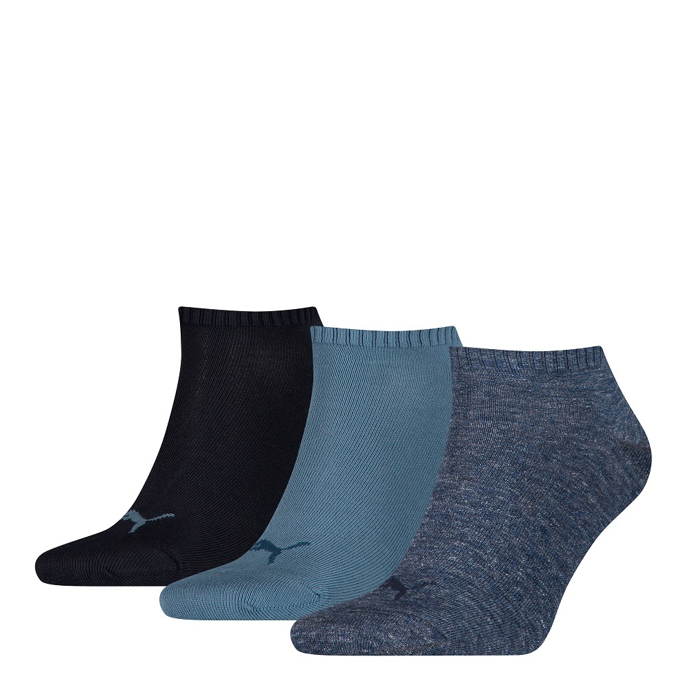 3er Pack PUMA Damen und Herren Socken - dunkelblau-blau-demiblau - 35/38