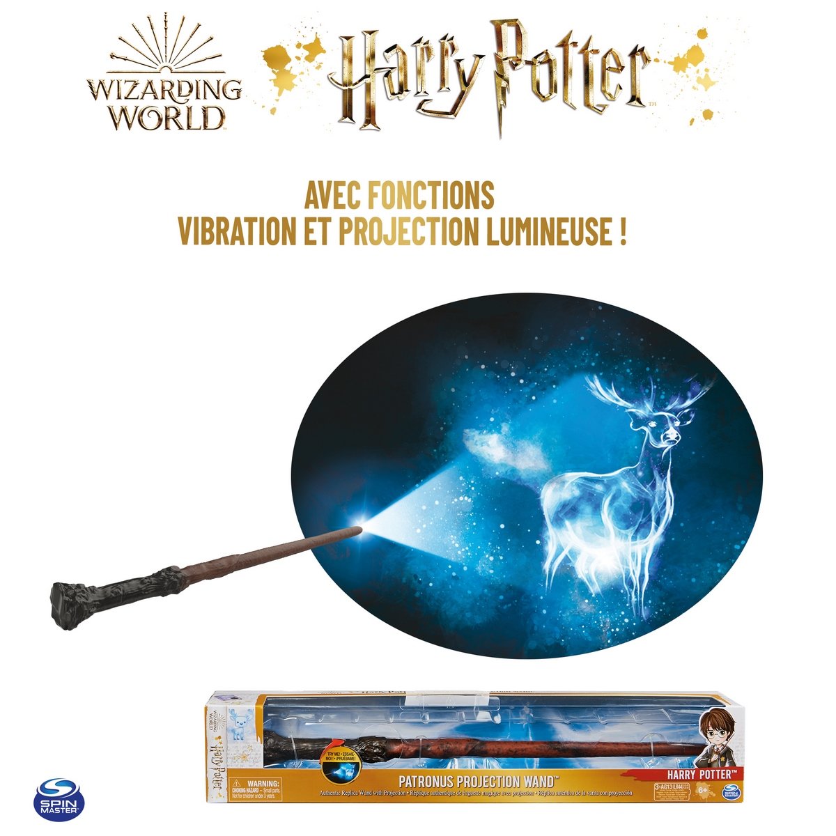 Baguette magique projection Patronus Harry Potter Wizarding World