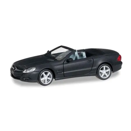 Herpa Mercedes-Benz SL-Klasse, mattschwarz mit Chromfelgen