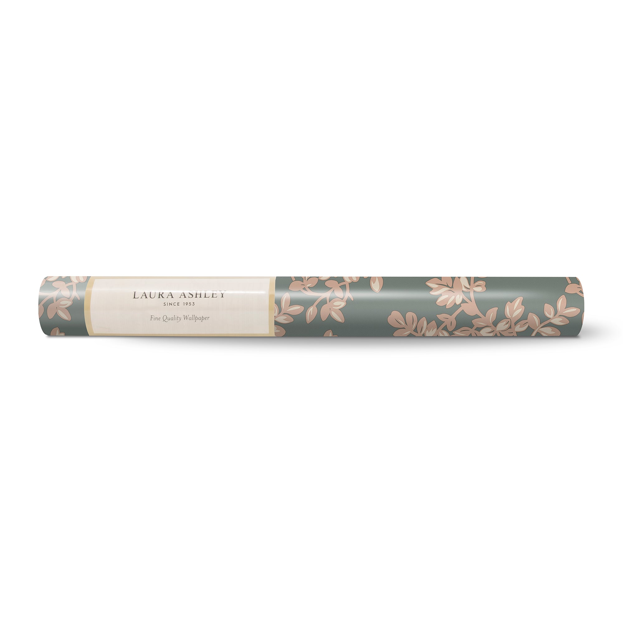 Laura Ashley Burnham Behang - Planten - 10mx52cm - Grijs