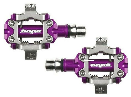 Paire de Pédales Automatiques Hope Union RC Violet