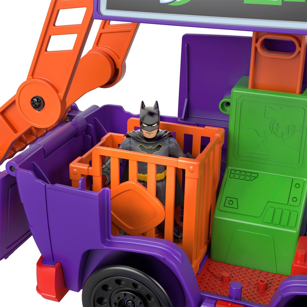 Imaginext DC Super Friends: Joker-Van-Hauptquartier mit Batman- und Joker-Figuren