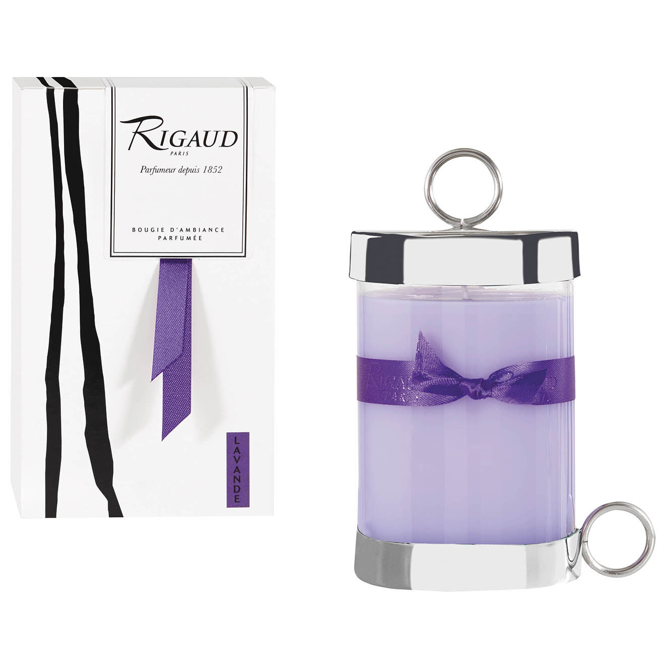 Rigaud Bougie parfumée grand modèle Lavande Moderne - 1 mèche 90h