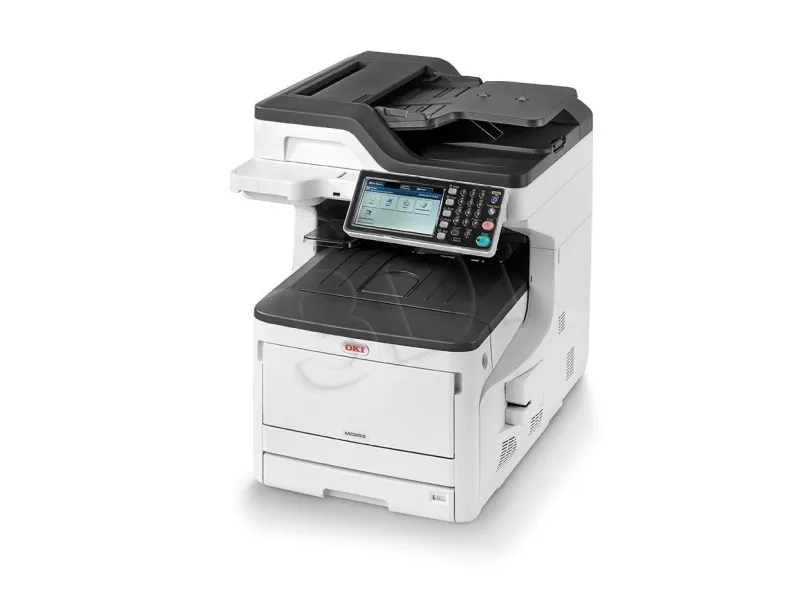 OKI MC853DN - Multifunktionsprinter - farve - LED - 297 x 431.8 mm (original) - A3 (medie) - op til 23 spm (kopiering) - op til 23 spm (udskriver) - 400 ark - 33.6 Kbps - USB 2.0, Gigabit LAN, USB vært