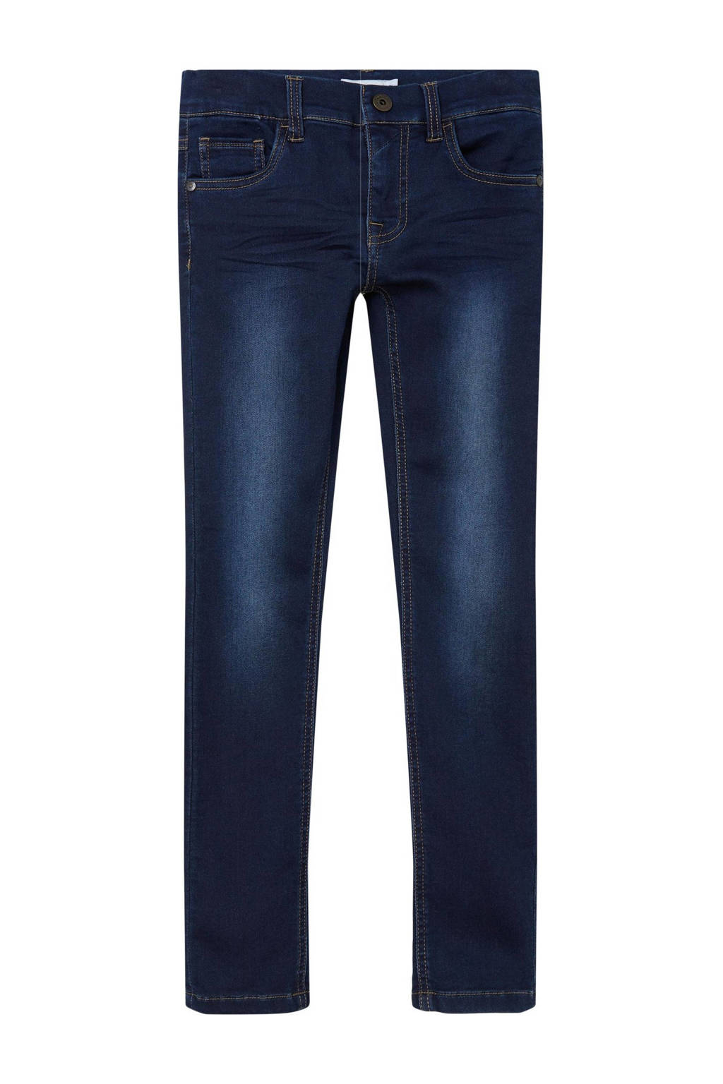 NAME IT slim fit jeans NKMTHEO dark blue denim