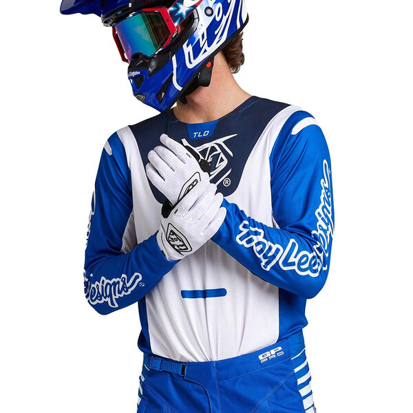 Troy Lee Designs - Maillot GP Pro Blends Blanc / Bleu