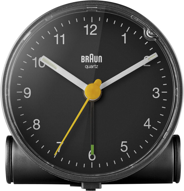 Braun KLASSISK ANALOGT VÆKKEUR Sort