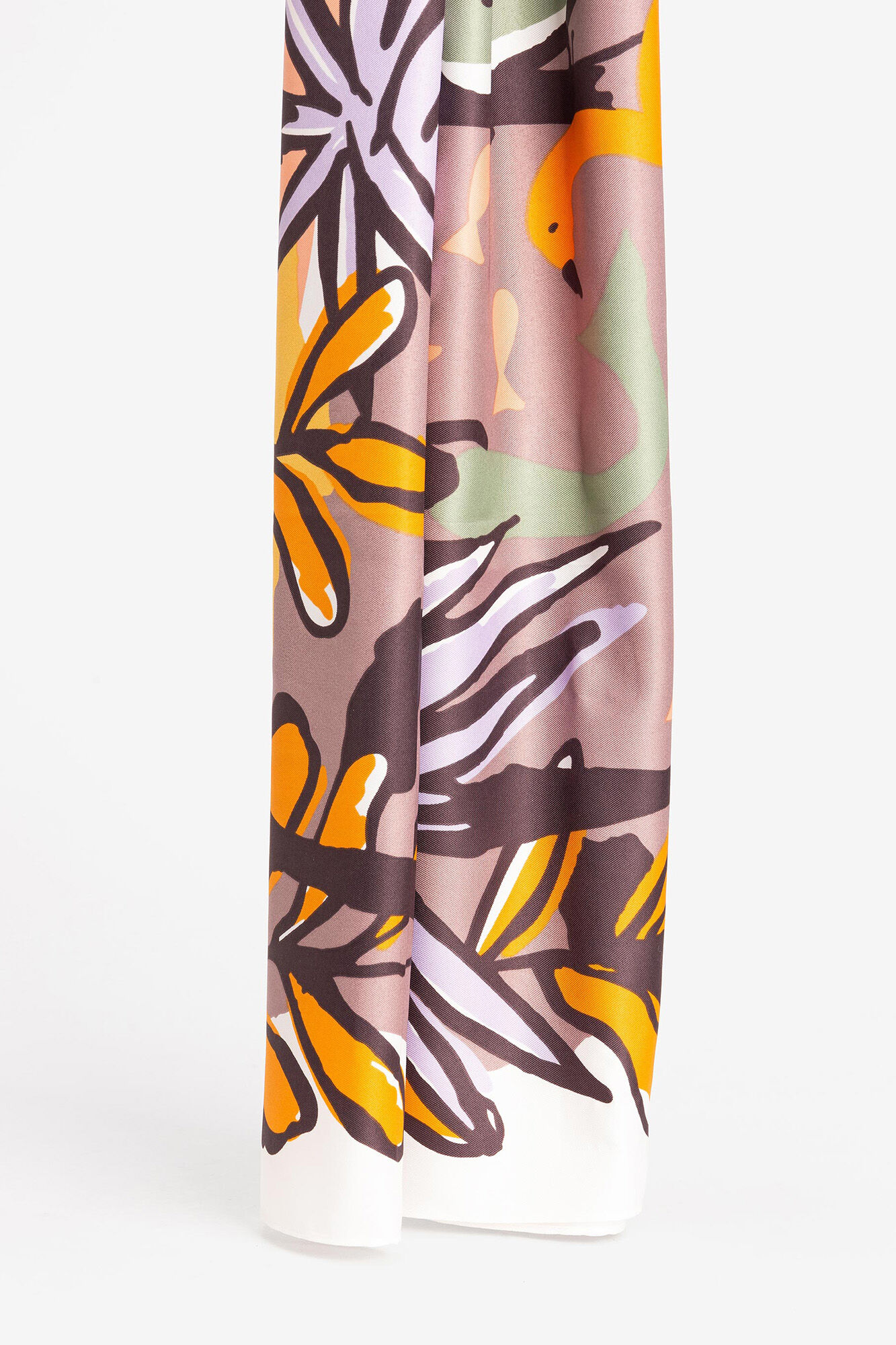 Pañuelo quadrado de raso - estampado