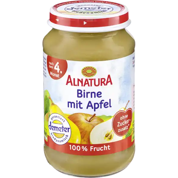 Bio Birne mit Apfel