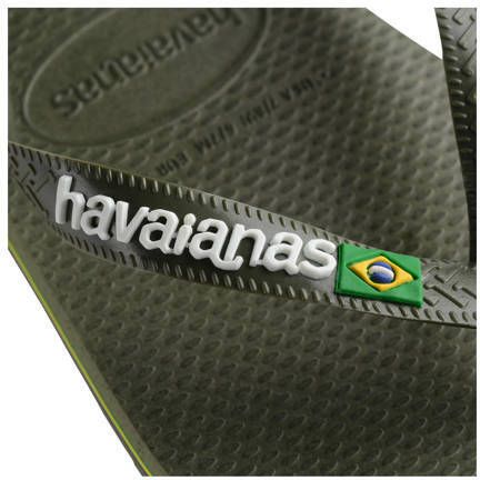 Havaianas Teenslippers Brasil Logo zomerschoen slippers poolslides met logo-opschrift
