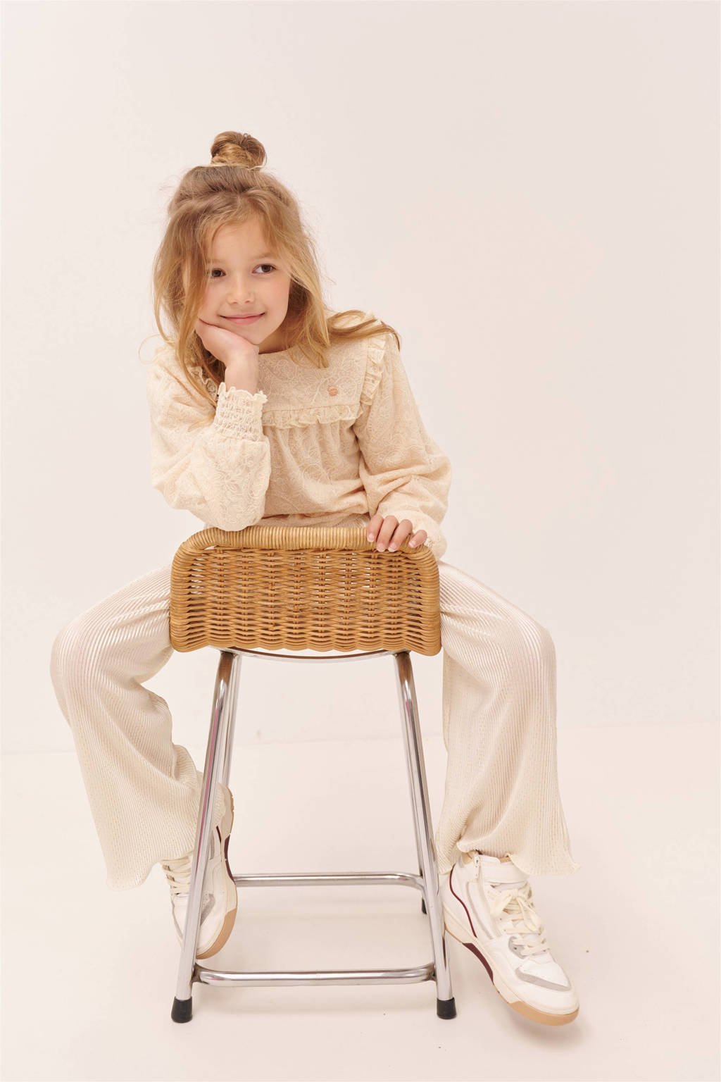 NONO loose casual broek goud