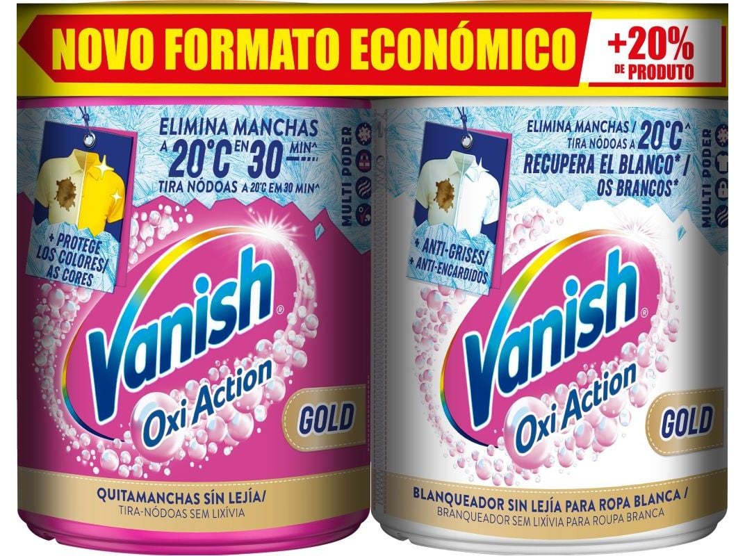 PACK ADITIVO TIRA NÃDOAS VANISH CORES 960GR   BRANCOS 960GR