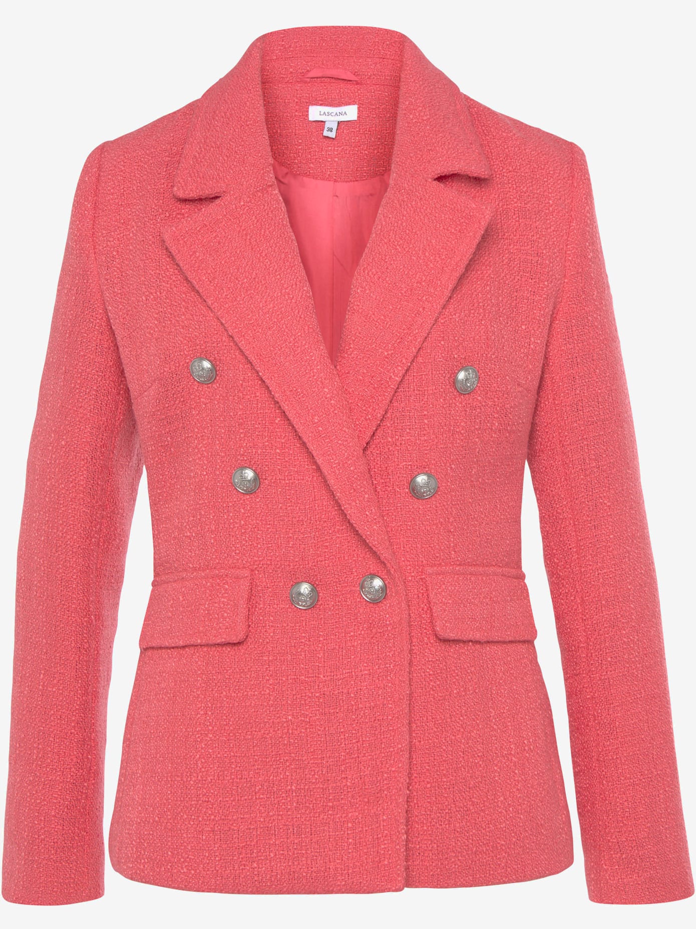 Blazer court col à revers tendance