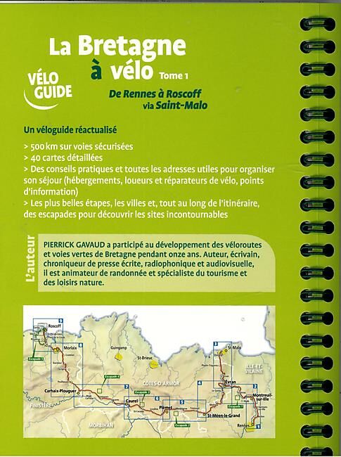 OUEST FRANCE - BRETAGNE A VELO T 1 RENNES A ROSCOFF