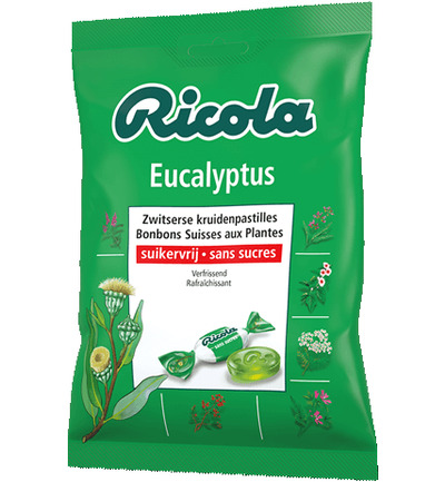 Ricola Eucalyptus suikervrij (75 gr)