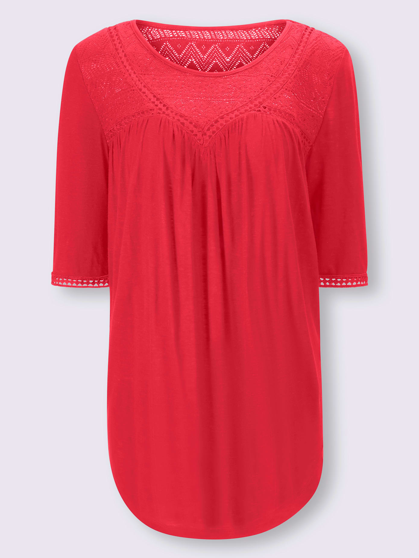 Shirt détails en dentelle tendance
