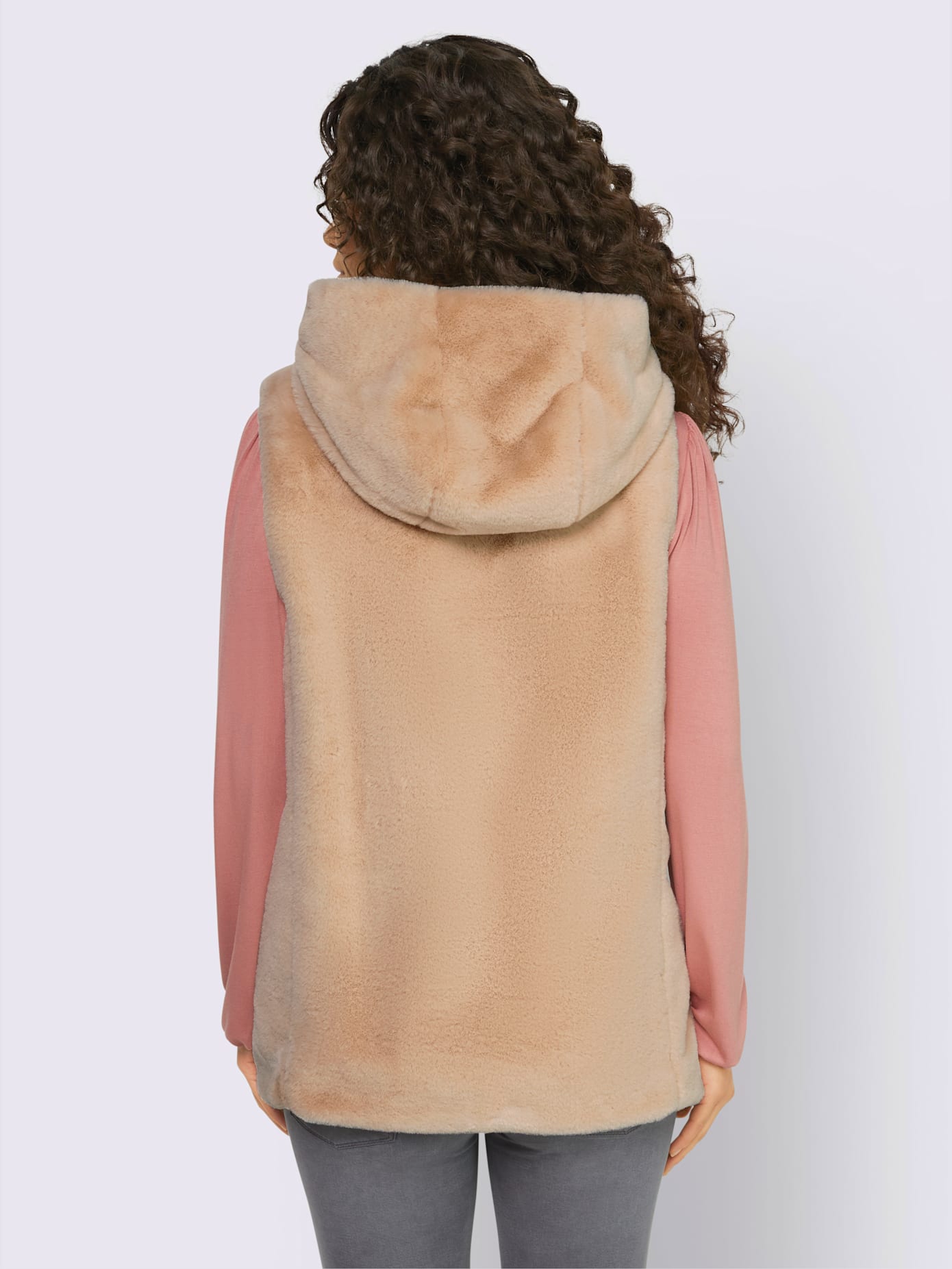 Gilet imitation fourrure moelleux